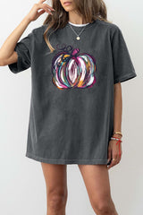 Watercolor  Colorful Pumpkin Tee For Women