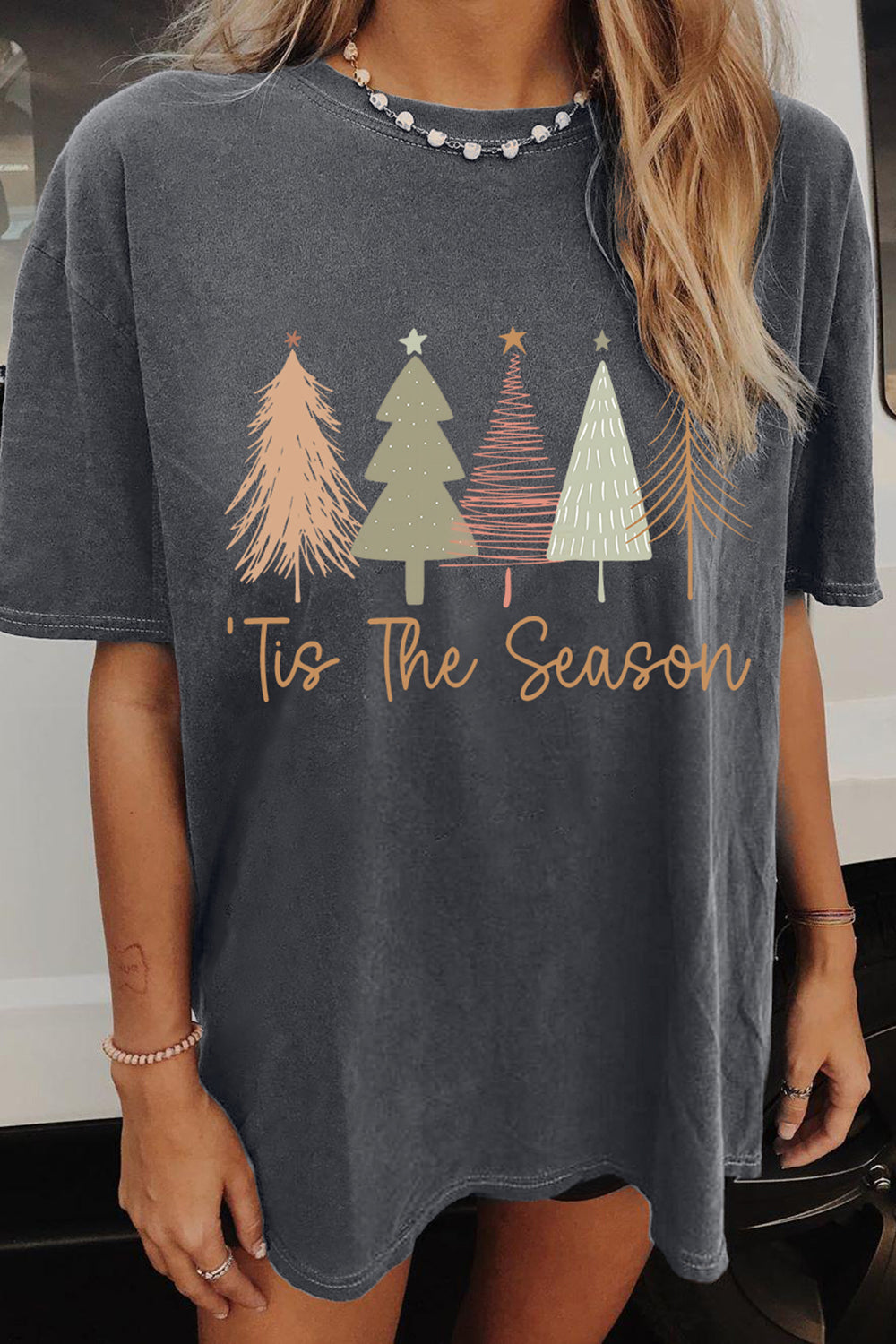 Christmas Trees Tis The Season Tee For Women