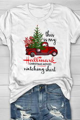 This Is My Christmas Movie Watching Tee For Women