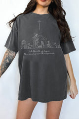 Christian Christmas A Thrill Of Hope The Weary World Rejoices Tee For Women