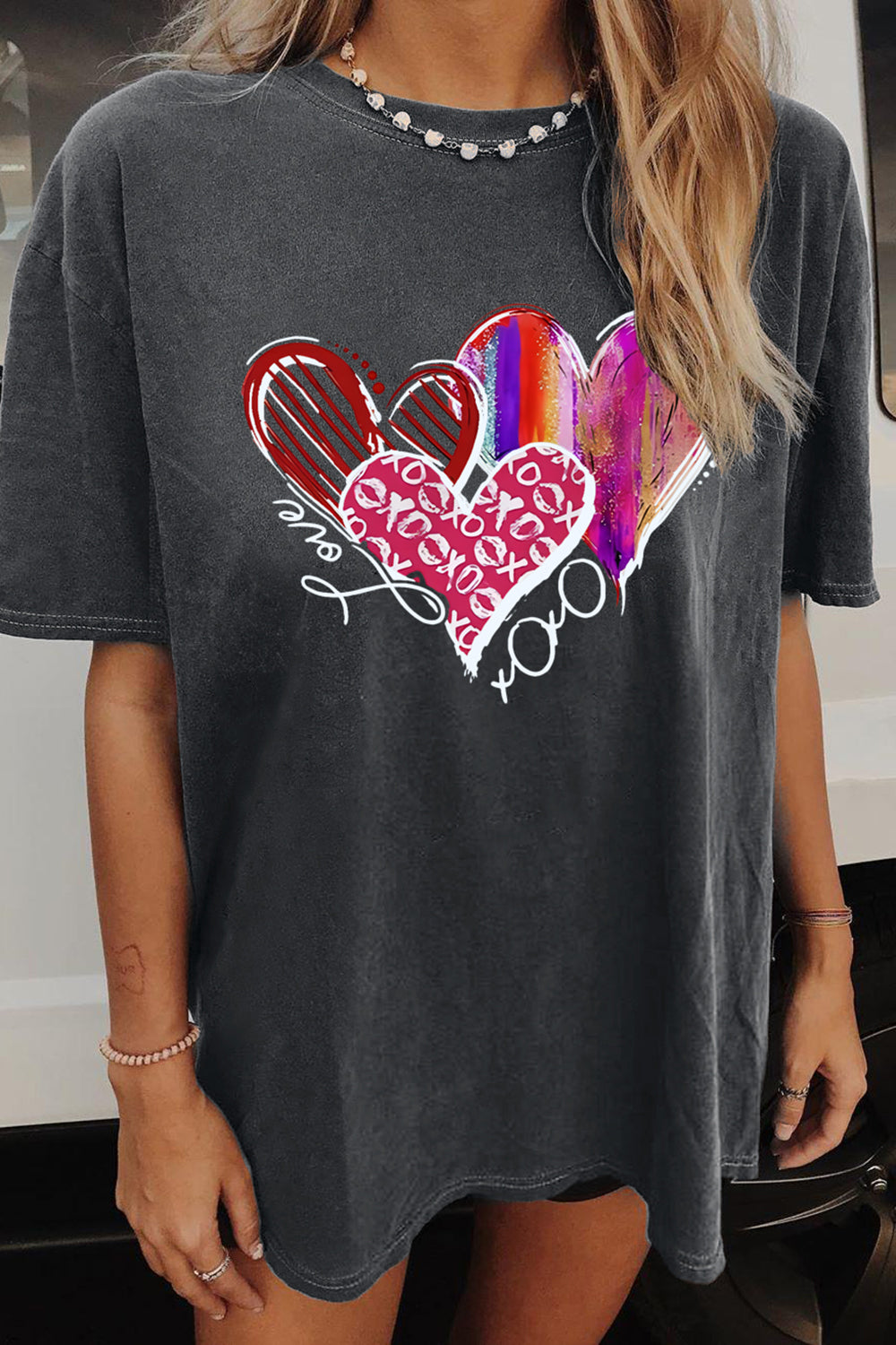 Valentine Heart Love Tee For Women