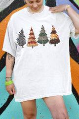 Wizard Houses Christmas Tree Tee For Women