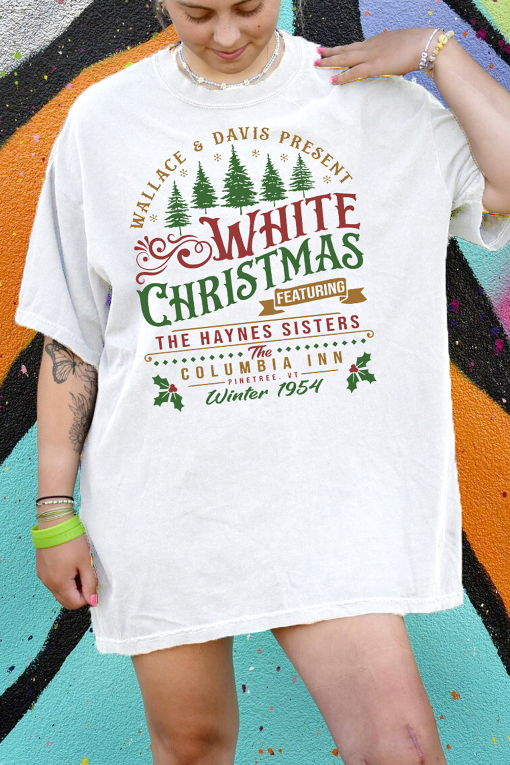 White Christmas Tee For Women