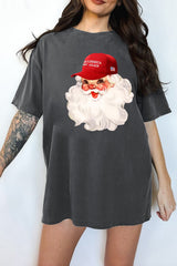 Santa Claus Make America Great Again Tee For Women