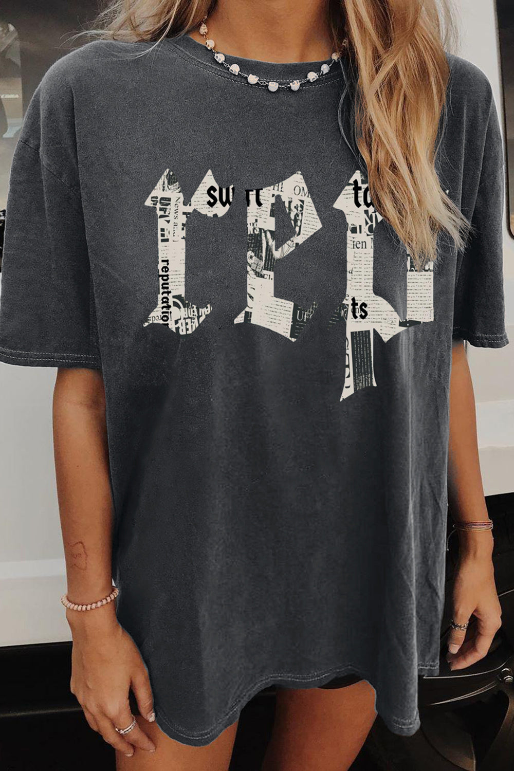 Rep Newspaper Concert Tee For Women