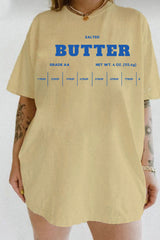 Salted Butter Funny Baking Tee For Women