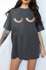 Rainbow Titties Tee For Women