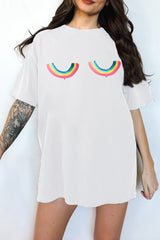 Rainbow Titties Tee For Women