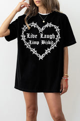 Live Laugh Limp Bizkit Gothic Tee For Women