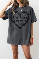 Live Laugh Limp Bizkit Gothic Tee For Women