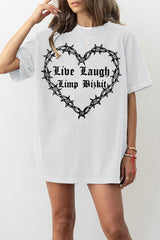 Live Laugh Limp Bizkit Gothic Tee For Women