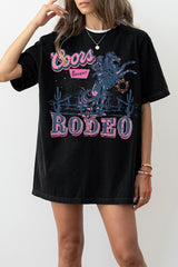 Western Cowgirl Coors Rodeo Tee For Women