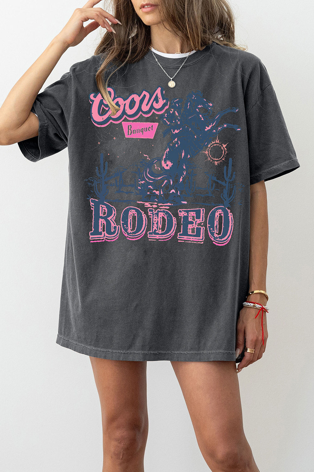 Western Cowgirl Coors Rodeo Tee For Women