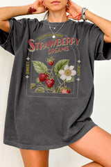 Strawberry Dreams Vintage Inspired Tee For Women