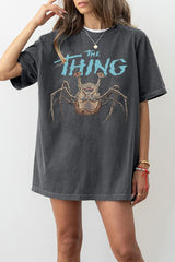 Retro The Thing Horror Movie Garment-Dyed Tee For Women