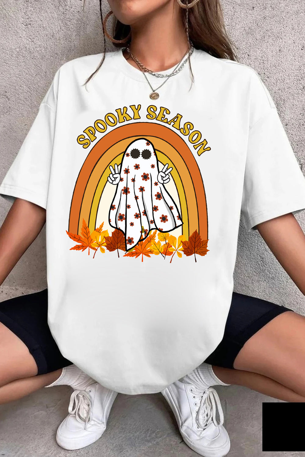 Retro Halloween Spooky Season Tee For Women