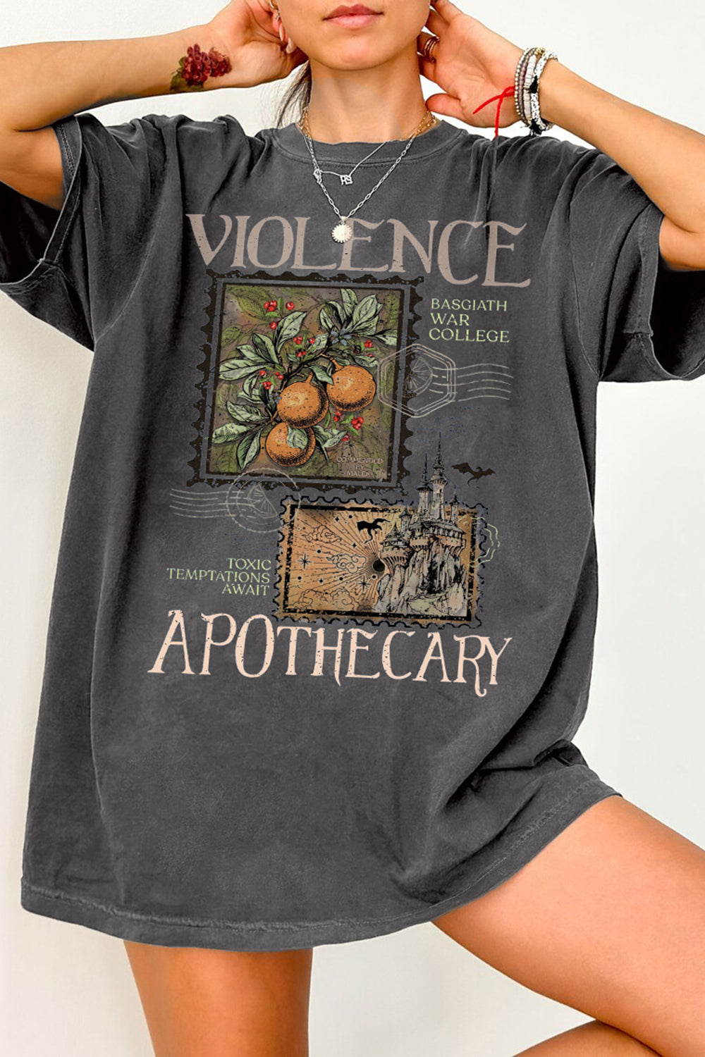 Violence Apothecary Fourth Wing Basgiath War College Tee For Women