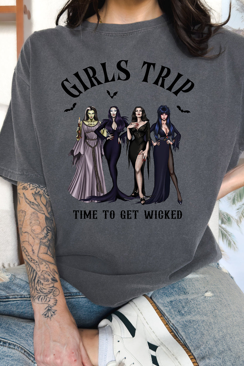 Halloween Girl's Trip Salem Time To Get Wicked Tee For Women