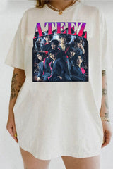 Retro Ateez Towards The Light: Will To Power World Tour Tee For Women