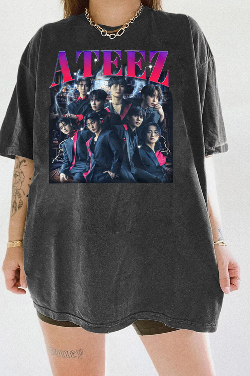 Retro Ateez Towards The Light: Will To Power World Tour Tee For Women