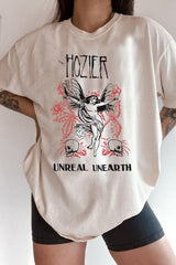 Vintage Hozier Unreal Unearth Music No Grave Can Hold My Body Down Tee For Women