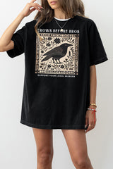 Crows Before Bros  Support Local Murder Graphic Tee For Women