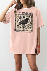 Crows Before Bros  Support Local Murder Graphic Tee For Women