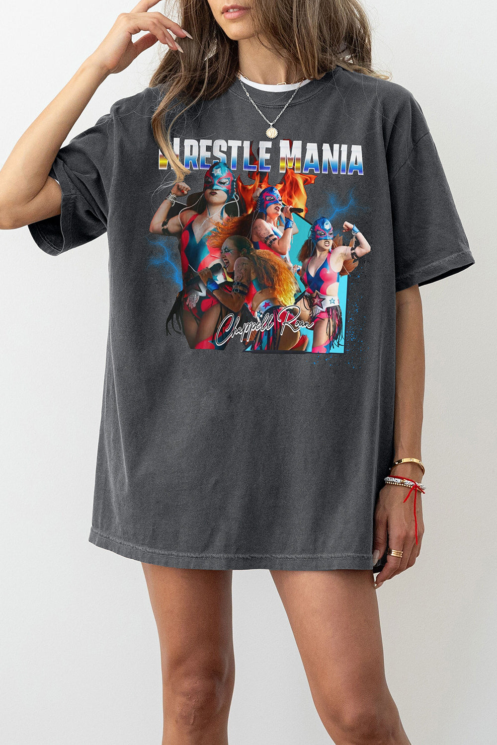 Chappell Roan Wrestlemania Lolapalooza 2024 Tee For Women