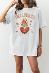 Vintage Fire-heart To Whatever End Tee For Women