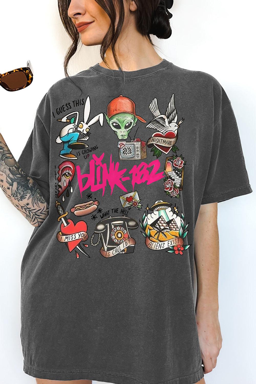 Blink 182 World Tour 2024 Tee For Women