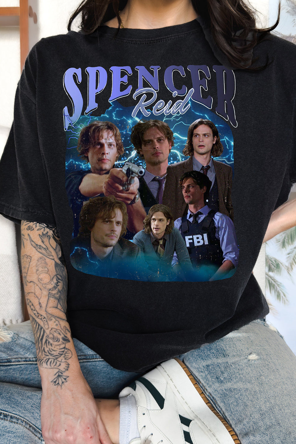 Limited Spencer Reid Vintage Graphic Tee For Women