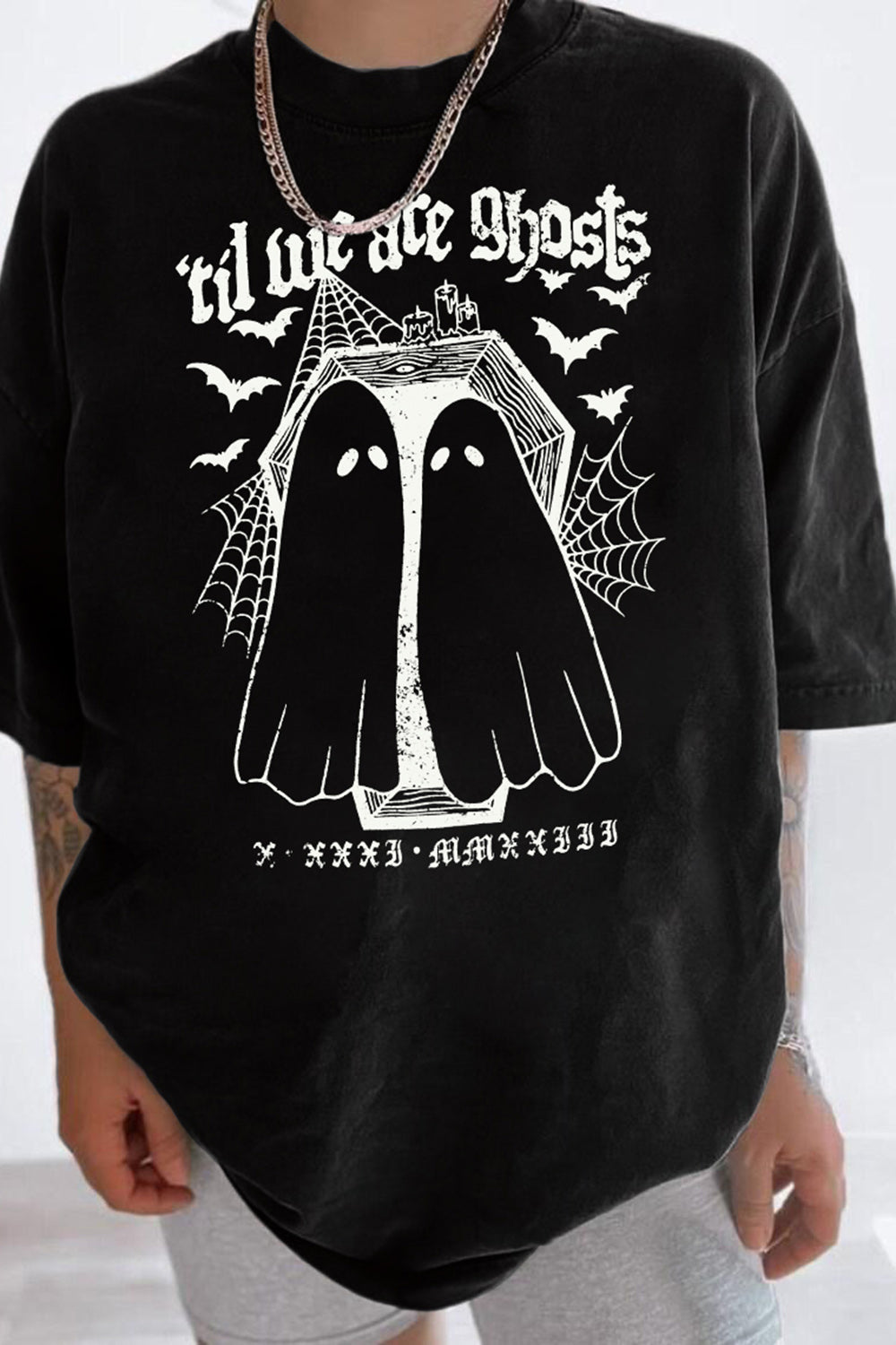 Til We Are Ghosts Spooky Couple Tee For Women