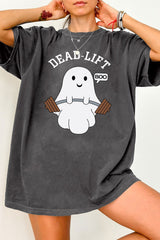 Ghost Deadlift Halloween Gym Tee For Women