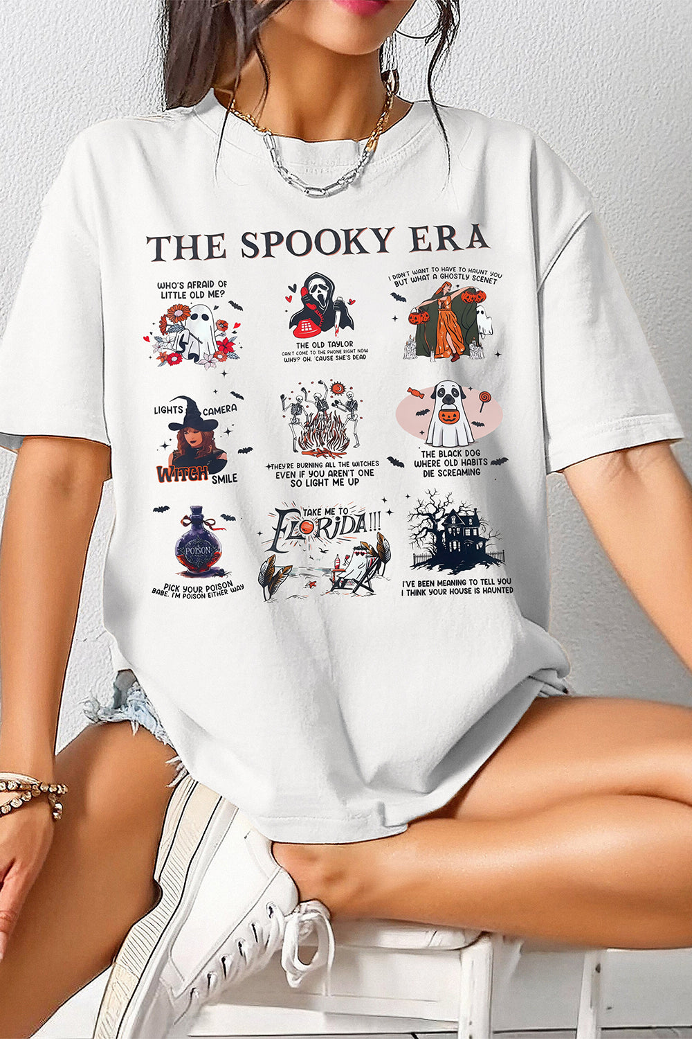 The Spooky Era Swiftes Halloween Tee For Women