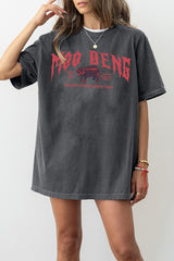 Moo Deng World Tour Metal Tee For Women