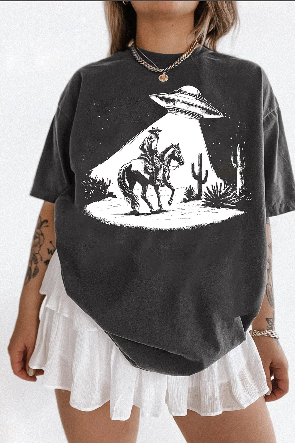 Vintage Cowboy Rodeo Graphic Tee For Women