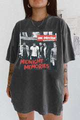 1D One Direction World Tour Midnight Memories Tour Tee For Women