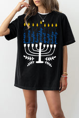 Happy Hanukkah Jewish Tee For Women