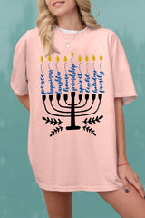 Happy Hanukkah Jewish Tee For Women