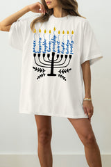 Happy Hanukkah Jewish Tee For Women