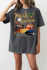 Polar Express Christmas Family Trip Tee For Women