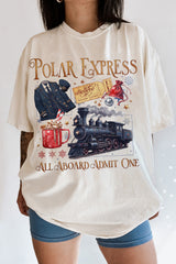 Polar Express Funny Christmas Tee For Women