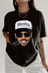 Breezy Chris Brown Merch Tee For Women