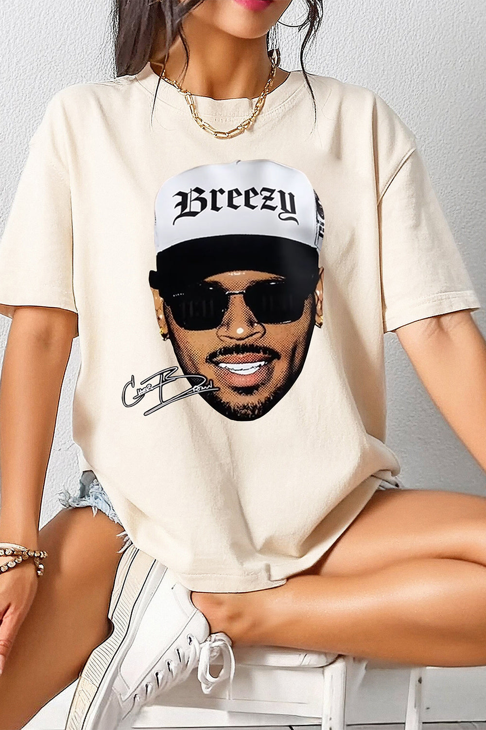 Breezy Chris Brown Merch Tee For Women