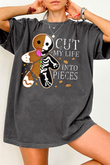 Cut My Life Into Pieces Gingerbread Christmas Tee For Women