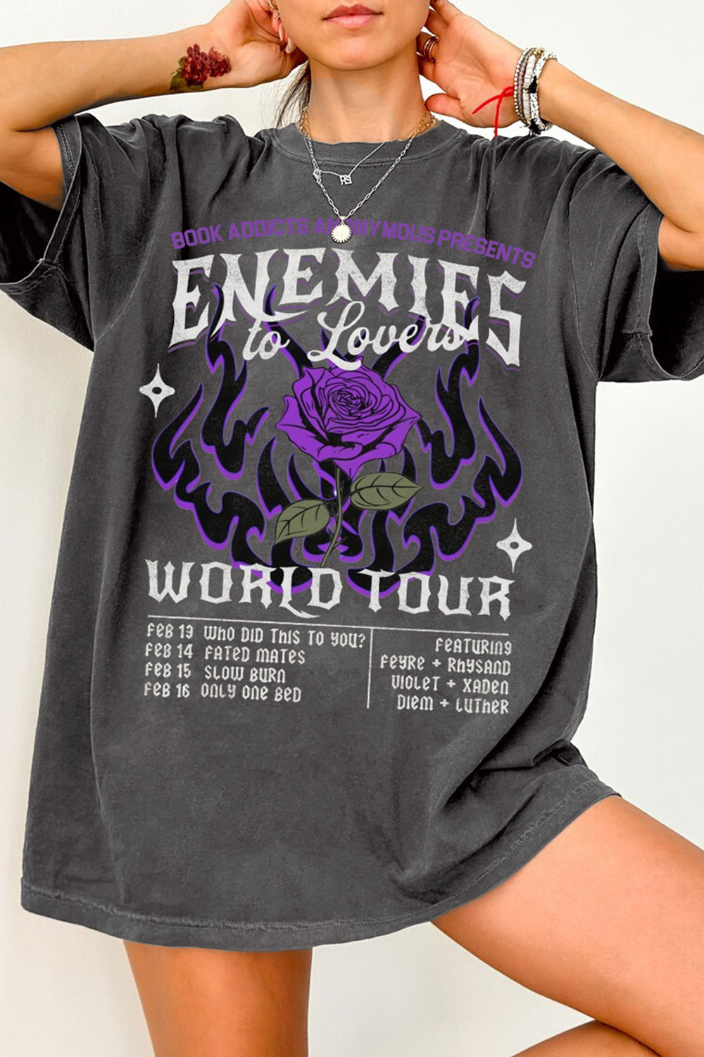 Enemies To Lovers Merch Bookish Dark Romance Tee For Women