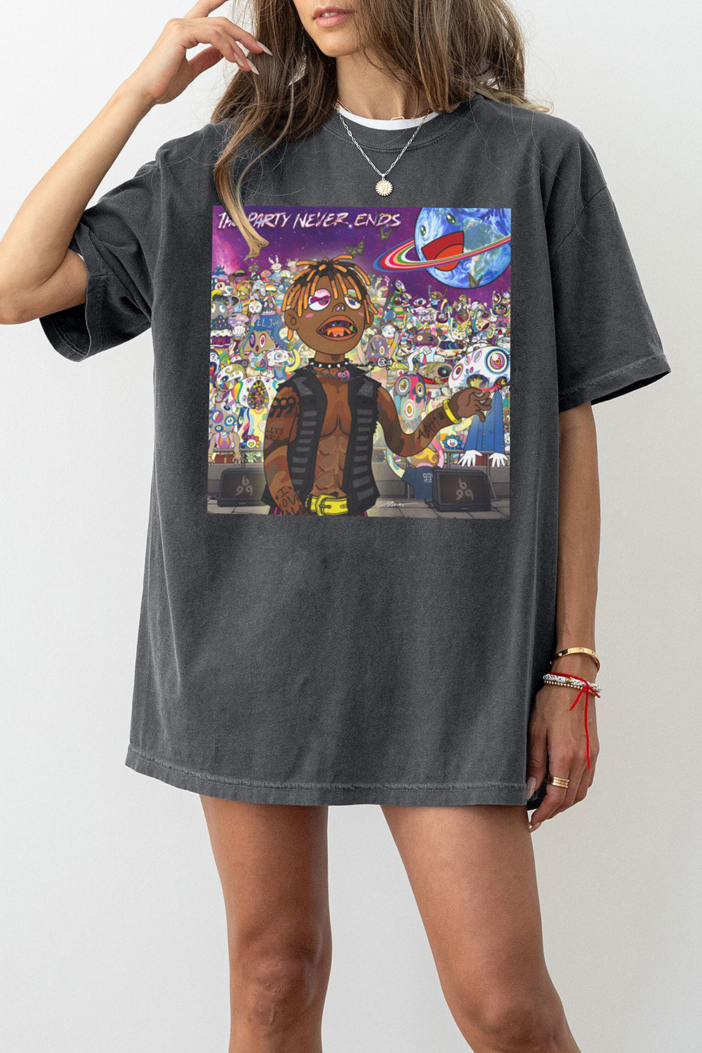 The Party Never Ends Juice WRLD Album Cover Tee For Women