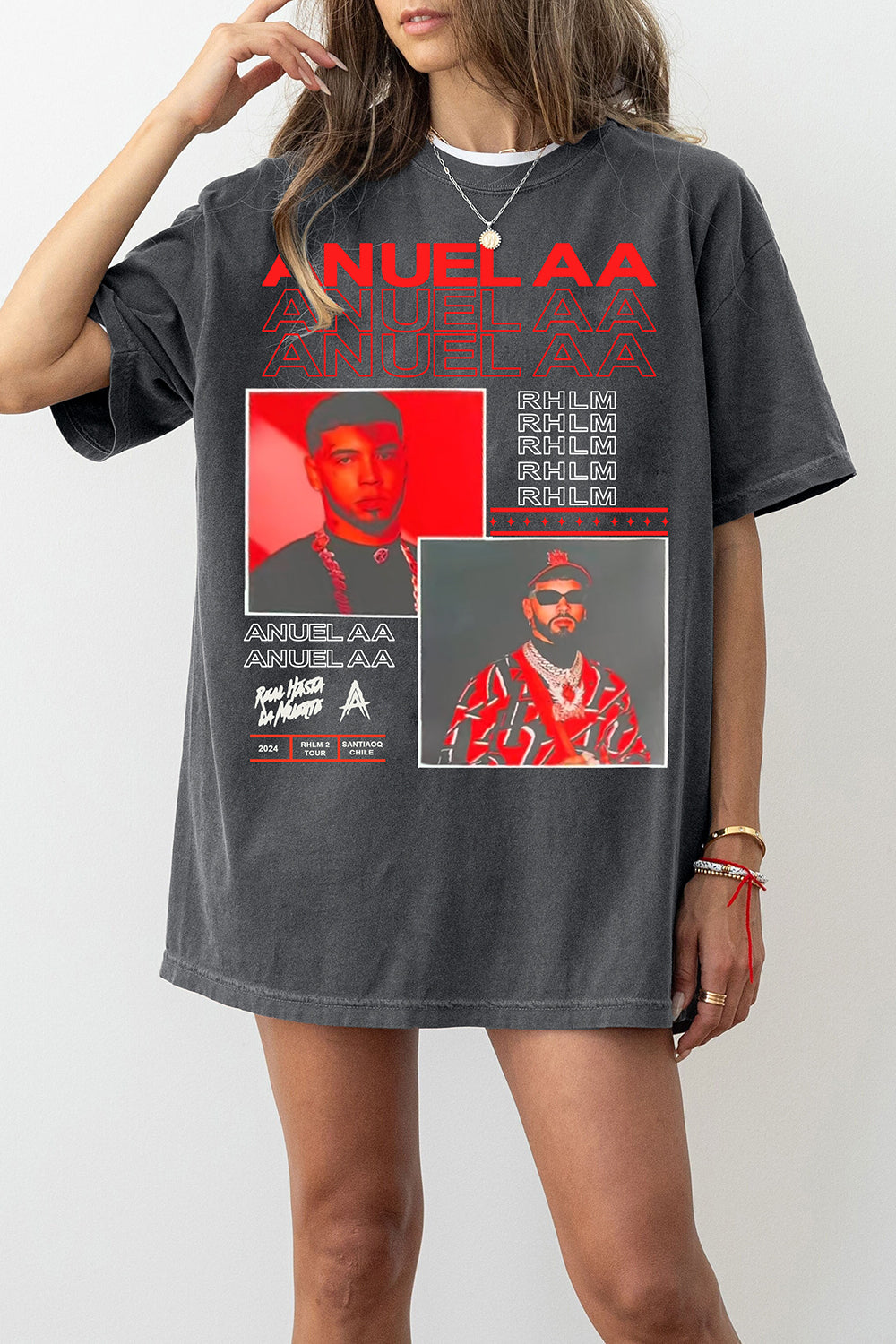 Anuel AA Real Hasta La Muerte Ablum Tee For Women