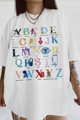 Alphabet Billie Eilish Version Tee For Women