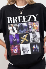 Breezy Album Chris Brown Concert Graphic Tee For Women